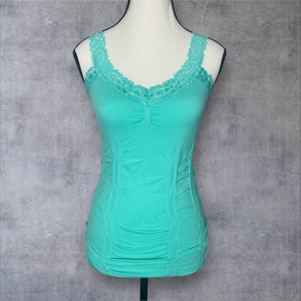 Y2K Bongo Lace Trim Pullover Cami Tank Top Womens Sโ Fitted Layering Coquette
